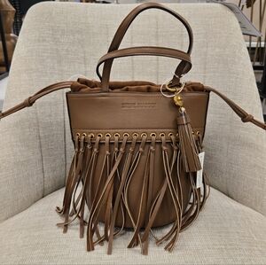 Steve Madden Brown Fringe Shoulder Bag